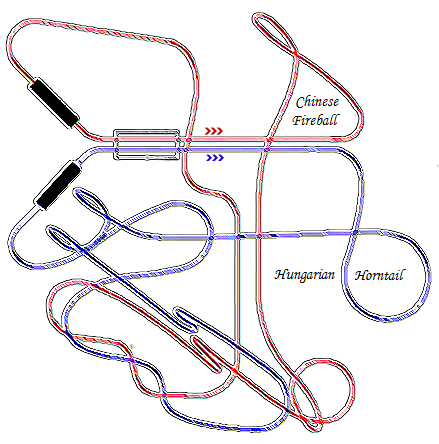 Dragon Challenge Layout